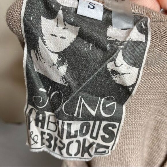 Young Fabulous & Broke Ombre Sharkbite Sweater Top - Picture 5 of 8